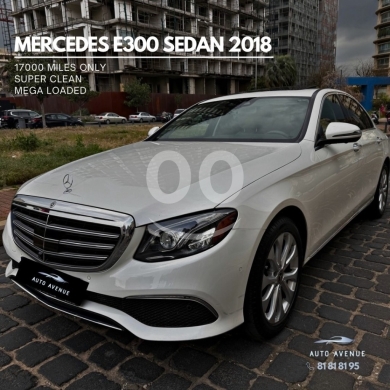 Mercedes-Benz dans Beyrouth - مرسيدس E300 موديل 2018 بريميوم لوكسري ممشى 17 ألف ميل | Mercedes E300 2018 Luxury Line 17k Miles
