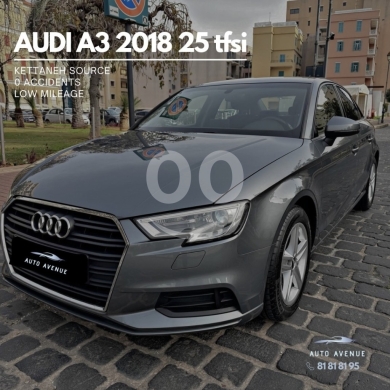 أودي في مدينة بيروت - أودي A3 موديل 2018 مصدر كتانة ممشى قليل واقتصادية | Audi A3 2018 25 TFSI Kettaneh Low Mileage
