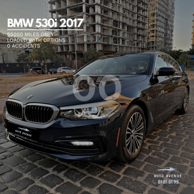 BMW dans Beyrouth - بي ام دبليو 530i موديل 2017 ممشى 65 ألف ميل بحالة ممتازة | BMW 530i 2017 65k Miles Super Clean