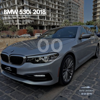 BMW dans Beyrouth - بي ام دبليو 530i موديل 2018 ممشى 68 ألف ميل بحالة ممتازة | BMW 530i 2018 68k Miles Super Clean