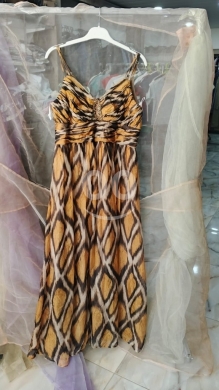 Clothes, Footwear & Accessories in Marj - فستان سهرة ماكسي بنقوش مميزة وتفاصيل براقة | Elegant Patterned Maxi Evening Dress