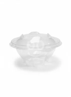 علب بلاستيك شفافة دائرية عميقة للسلطات مع غطاء | Deep Round Clear Salad Containers with Lids