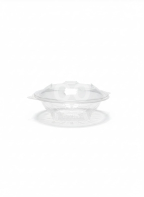 Packaging & Wrapping Materials in Tripoli - علب بلاستيك شفافة دائرية عريضة للسلطات مع غطاء | Wide Round Clear Salad Containers with Lids