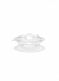 علب بلاستيك شفافة دائرية عريضة للسلطات مع غطاء | Wide Round Clear Salad Containers with Lids