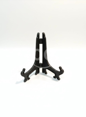 Packaging & Wrapping Materials in Tripoli - حامل أطباق ولوحات ديكور بلاستيك أسود 9.5 سم | 9.5cm Black Plastic Plate Display Stand