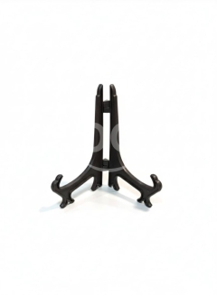 حامل أطباق ولوحات ديكور بلاستيك أسود 11.5 سم | 11.5cm Black Plastic Plate Display Stand