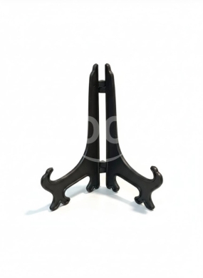 Packaging & Wrapping Materials in Tripoli - حامل أطباق ولوحات ديكور بلاستيك أسود 15.0 سم | 15.0cm Black Plastic Plate Display Stand