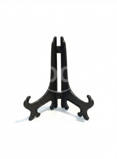 حامل أطباق ولوحات ديكور بلاستيك أسود 15.0 سم | 15.0cm Black Plastic Plate Display Stand