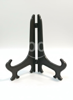 Packaging & Wrapping Materials in Tripoli - حامل أطباق ولوحات ديكور بلاستيك أسود 17.5 سم | 17.5cm Black Plastic Plate Display Stand