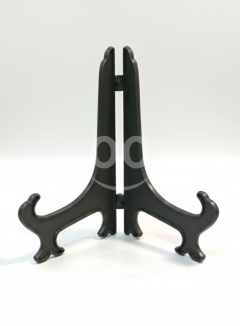 حامل أطباق ولوحات ديكور بلاستيك أسود 17.5 سم | 17.5cm Black Plastic Plate Display Stand