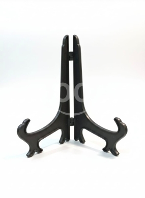 Packaging & Wrapping Materials in Tripoli - حامل أطباق ولوحات ديكور بلاستيك أسود 21.5 سم | 21.5cm Black Plastic Plate Display Stand