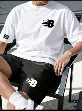 Vêtements, chaussures et accessoires dans Loussiya - طقم شورت رجالي كاجوال خامة فرانش تيري نخب أول | Men&#039;s Premium French Terry Casual Shorts Set