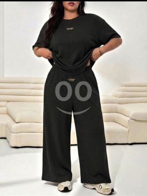 Vêtements, chaussures et accessoires dans Loussiya - بيجامة نسائية قطن ريب مضلع نخب أول مقاسات M إلى XXL | Premium Women Ribbed Cotton Pajama Set