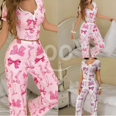 Vêtements, chaussures et accessoires dans Loussiya - بيجامة نسائية صيفية قطن ناعم مقاسات S إلى XL | Premium Women Summer Cotton Pajama Set