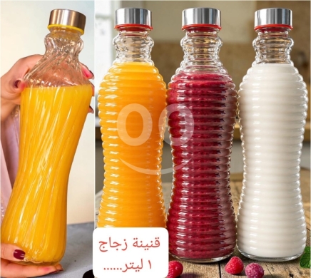 Other Goods in Adonis - قنينة زجاجية سميكة وثقيلة ١ لتر مع غطاء محكم | Premium 1L Heavy Glass Bottle