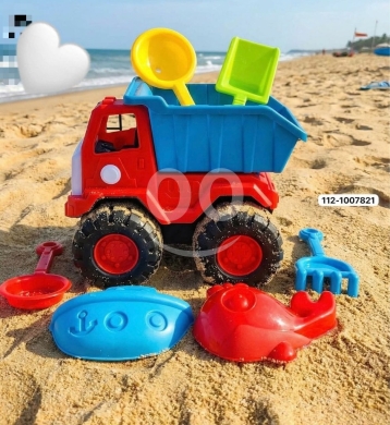 Baby & Kids Stuff in Adonis - مجموعة شاحنة الألعاب مع أدوات البحر | Premium Toy Truck &amp; Beach Sand Play Set