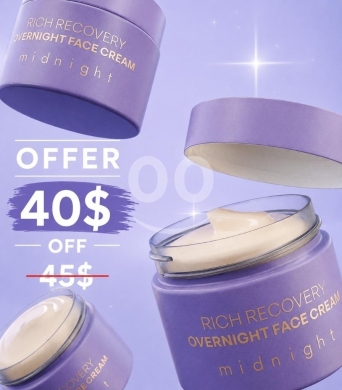 Santé & Beauté dans Baakline - كريم الليل لإصلاح وترميم الوجه ميدنايت | Rich Recovery Overnight Face Cream Midnight