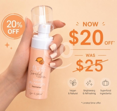 Santé & Beauté dans Baakline - تونر الوجه المشرق بأحماض AHA وخلاصة اليقطين من فلوف | Fluff AHA Acids &amp; Pumpkin Face Toner