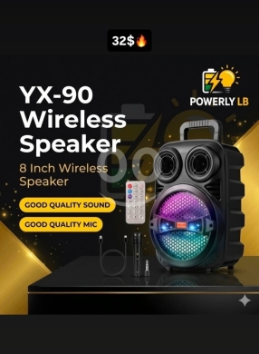 Other electronics dans Mazraa - مكبر صوت لاسلكي YX-90 بحجم 8 إنش مع ميكروفون وريموت | YX-90 8-Inch Wireless Speaker