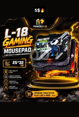 Computers Parts & Software Accessories in Mazraa - ماوس باد قيمنق L-18 بجودة عالية وطبعات مميزة | L-18 High Quality Gaming Mousepad