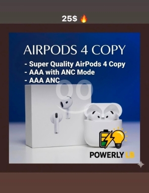 Mobile accessories dans Mazraa - سماعات AirPods 4 نخب أول مع عزل الضوضاء ANC | AirPods 4 High Quality Copy with ANC Mode