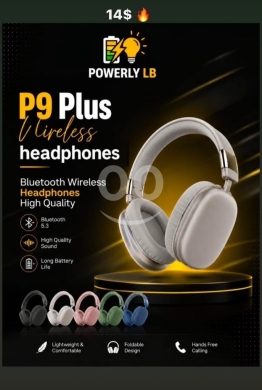 اكسسوارات الهاتف المحمول في مزرعة - سماعات P9 Plus اللاسلكية القابلة للطي بتقنية بلوتوث 5.3 | P9 Plus Foldable Wireless Headphones