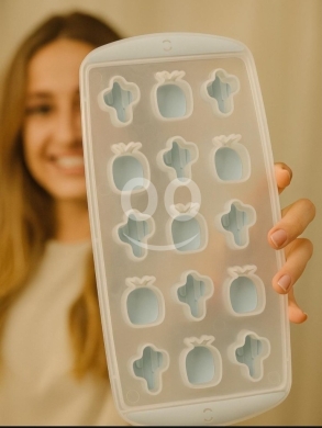السلع الأخرى في ادونيس - قوالب ثلج سيليكون مع غطاء بأشكال مميزة | Silicone Ice Trays with Lid