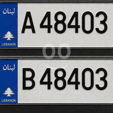 أرقام لوحات في صيدا - زوج لوحات سيارة مميزة للبيع | Pair of Premium Vehicle Number Plates for Sale