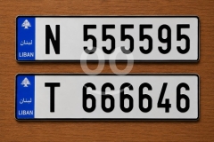 لوحتان مميزتان للسيارة للبيع | Two Premium Vehicle Number Plates for Sale