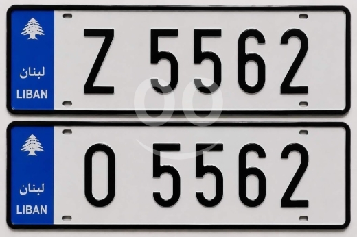 أرقام لوحات في صيدا - زوج لوحات سيارة مميزة للبيع | Pair of Premium Vehicle Number Plates for Sale