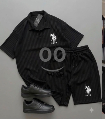Clothes, Footwear & Accessories in Loussiya - طقم شورت رجالي ريب مضلع صيفي صناعة لبناني | Men&#039;s Ribbed Summer Shorts Set Made in Lebanon