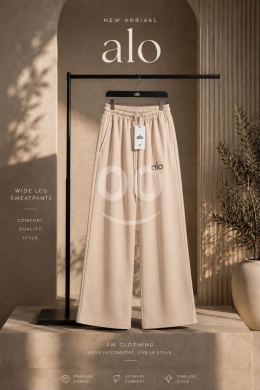 الملابس، الأحذية والزينة في Loussiya - بنطلون نسائي قطن صيفي واسع ومريح | Women&#039;s Casual Summer Wide-Leg Cotton Pants