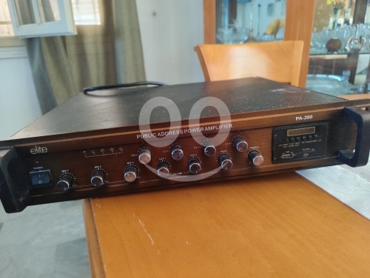الصوت والستريو في عابي - مضخم صوت إيليت PA-200 احترافي للمساجد والقاعات | Elite PA-200 Professional Public Address Amplifier