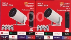 بروجكتر العاب ذكي 4K مع قبضات تحكم وواي فاي 6 | 4K Smart Game Projector & Controllers