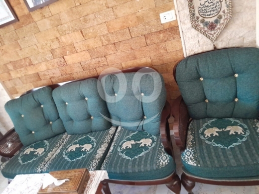 أثاث منزلي آخر في Qobbeh - طقم صالون خشب زان متين بحالة ممتازة للبيع | Premium Wooden Salon Sofa Set For Sale