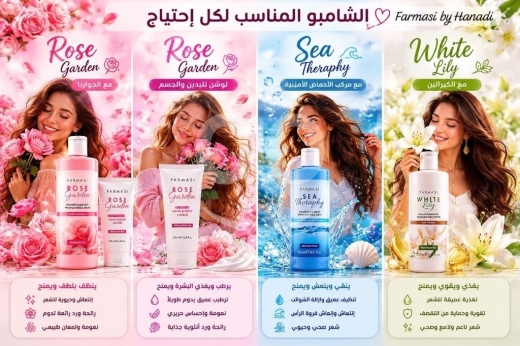 Health & Beauty in Zokak el-Blat - مجموعة العناية بالشعر والجسم روز غاردن وسي ثيرابي | Rose Garden &amp; Sea Therapy Care Set