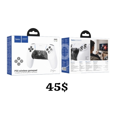 Gaming Console & Accessories in Beirut City - قبضة تحكم لاسلكية هوكو متوافقة مع بلاي ستيشن 5 | Hoco PS5 Wireless Gamepad GA32 Dragon