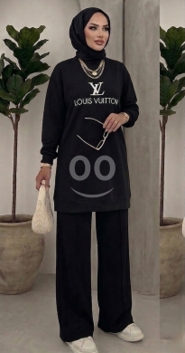 Vêtements, chaussures et accessoires dans Zahleh - طقم نسائي كاجوال أسود بتصميم عصري | Stylish Black Casual Women&#039;s Co-ord Set