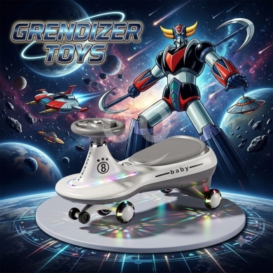 Baby & Kids Stuff in Beirut City - سكوتر توازن للأطفال بإضاءة LED | Kids LED Swing Car Ride-On Toy Grendizer Edition