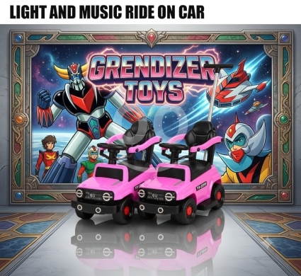 Baby & Kids Stuff in Beirut City - سيارة ركوب أطفال وردية مع موسيقى وإضاءة | Pink Kids Ride-On Car with Music &amp; Lights