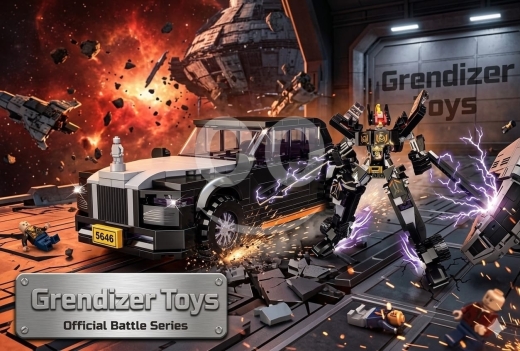 لعبة تركيب مكعبات "Crazy Drag Racing" (612 قطعة) | Crazy Drag Racing Building Blocks Set — 2