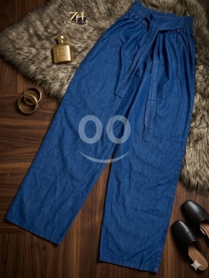 بنطلون جينز تنسل نسائي تركي | Turkish Tencel Jeans Women's Trousers — 2