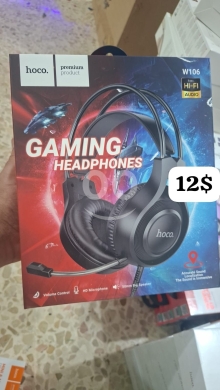 Gaming Console & Accessories in Beirut City - سماعة رأس للألعاب هوكو (W106) مع ميكروفون عالي الدقة | Hoco W106 Gaming Headphones with HD Mic