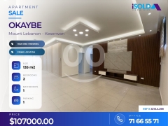 Fully Decorated Apartment 4 sale in Oukeiby - شقة للبيع في أوكيبي