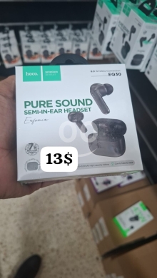 Mobile accessories in Beirut City - سماعات أذن لاسلكية هوكو EQ30 - صوت نقي | Hoco EQ30 Pure Sound Wireless Earbuds