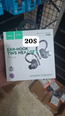 Mobile accessories in Beirut City - سماعات أذن هوكو EQ8 لاسلكية بتصميم خطاف للأذن | Hoco EQ8 Ear-Hook TWS Wireless Headset