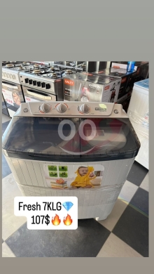 أدوات المطبخ في خلده - غسالة فريش 7 كيلو حوضين | Fresh 7KG Twin Tub Washing Machine