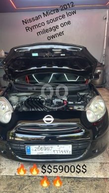Nissan in Khalde - نيسان ميكرا 2012 بحالة ممتازة | Nissan Micra 2012 Excellent Condition