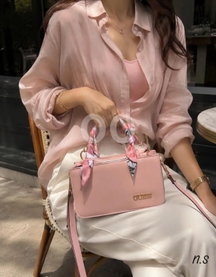 حقيبة يد نسائية غيس تركي نخب أول عالي الجودة مع وشاح حريري | Premium Guess Handbag — 2