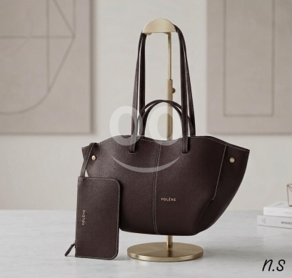 حقيبة بولين نسائية تركي نخب أول عالي الجودة مع محفظة صغيرة | Premium Polène Tote Bag — 3
